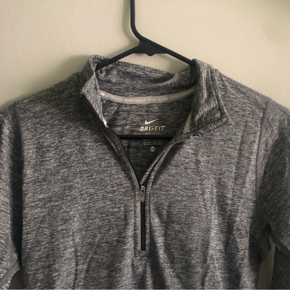 Nike 1/4 Zip - Gray Heather - Picture 4 of 5